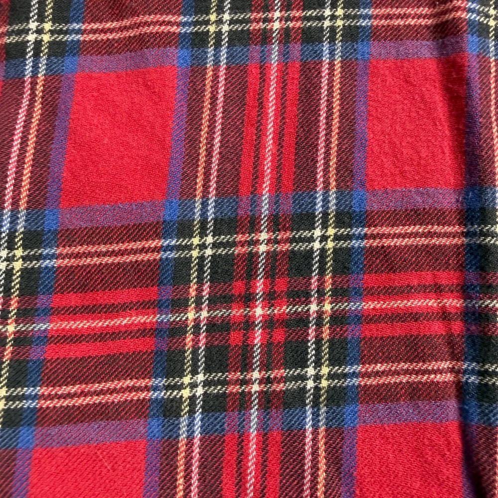 Nutcracker Flannel Shirt Womens 18W Red Plaid Embroidered Winter Bears Holiday - Picture 3 of 6